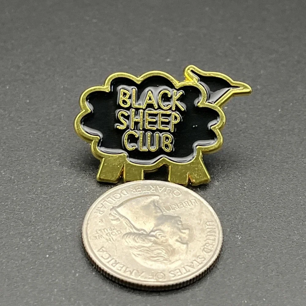 Black Sheep‎ Club Funny Novelty Lapel Hat Pin